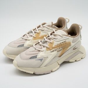 size 8 - Lacoste L003 Neo Sneakers White Brown Grey Tech 125 SMA